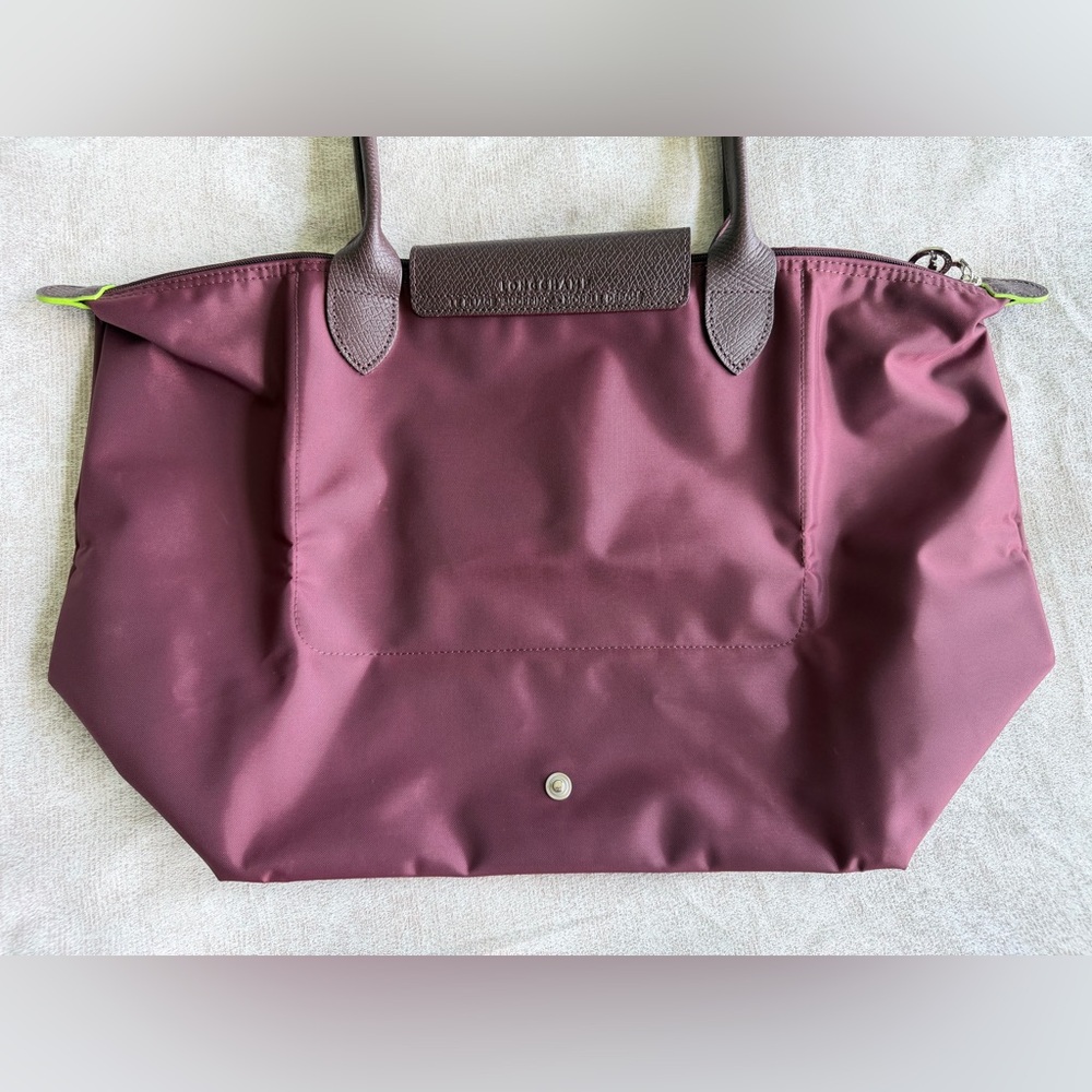 Longchamp Le Pliage Green Tote Large - Burgundy - Picture 5 of 16